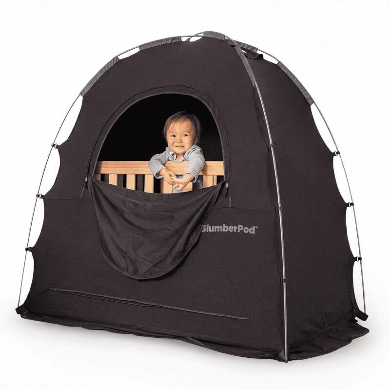 SlumberPod blackout privacy tent rental for baby sleep in Norfolk hotels